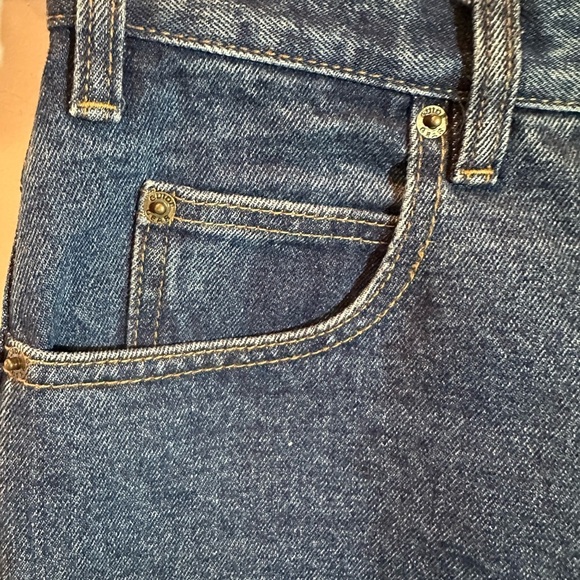 Guide Gear Women's Jeans Sz 8 Med Wash Plaid Flannel Lined Straight Leg Denim - Picture 3 of 10